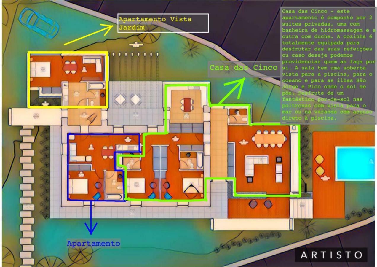 Casa Das Cinco Angra do Heroísmo Esterno foto